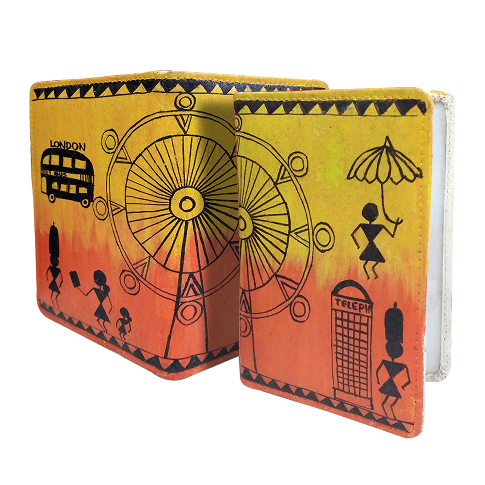 Warli Painting on Passport Cover DIY Kit by Penkraft